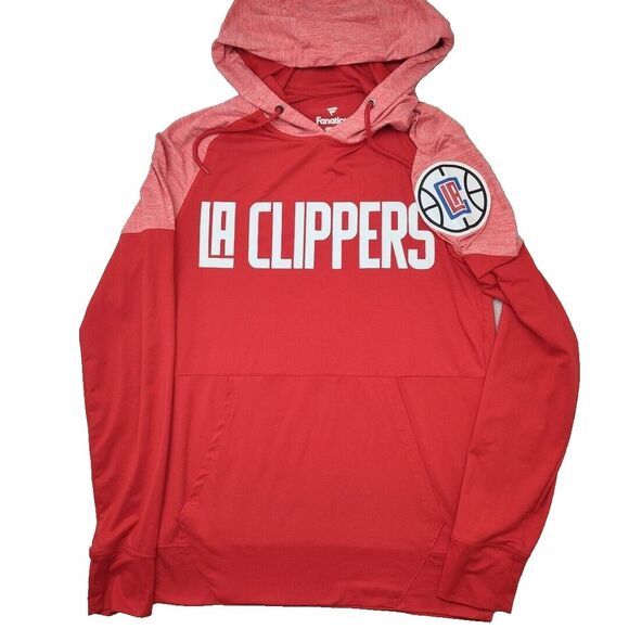 Fanatics Los Angeles Clippers‎ Sweatshirt Mens Small Red Lightweight Basketball - Picture 1 of 8